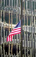 A flag at Ground Zero