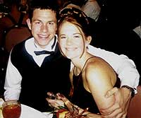Old photo of Tiffany and Jason Groom