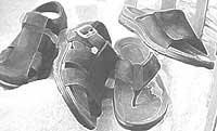 Drawing of sandals