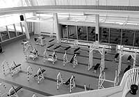 Photo of the Rec Center weight room