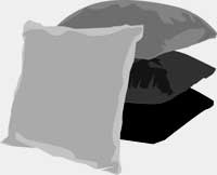Drawing of pillows
